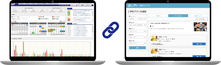 画像：らく通内で設定が完結 イメージ